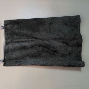 D Terrell suede sage green skirt.